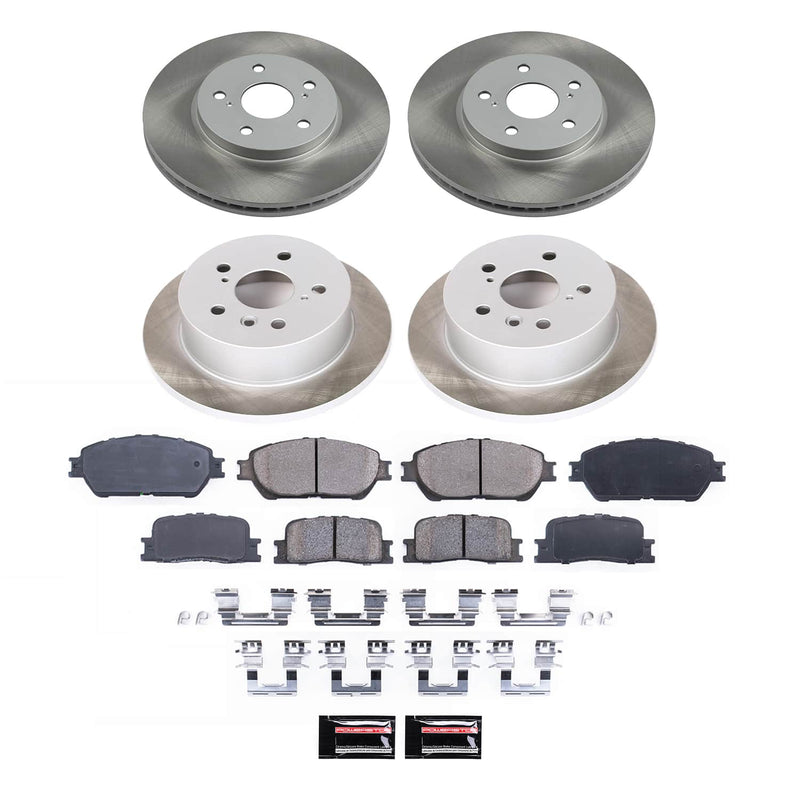 Power Stop SC2413 - Front And Rear Z17 Evolution Pad And Semi-Coated Rotor Kit vehicle fitment brake part