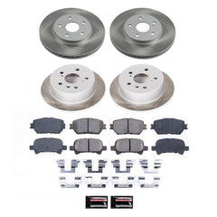 Power Stop SC2415 - Front And Rear Z17 Evolution Pad And Semi-Coated Rotor Kit vehicle fitment brake part