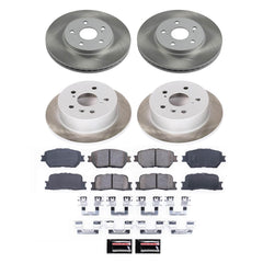 Power Stop SC2416 - Front And Rear Z17 Evolution Pad And Semi-Coated Rotor Kit vehicle fitment brake part