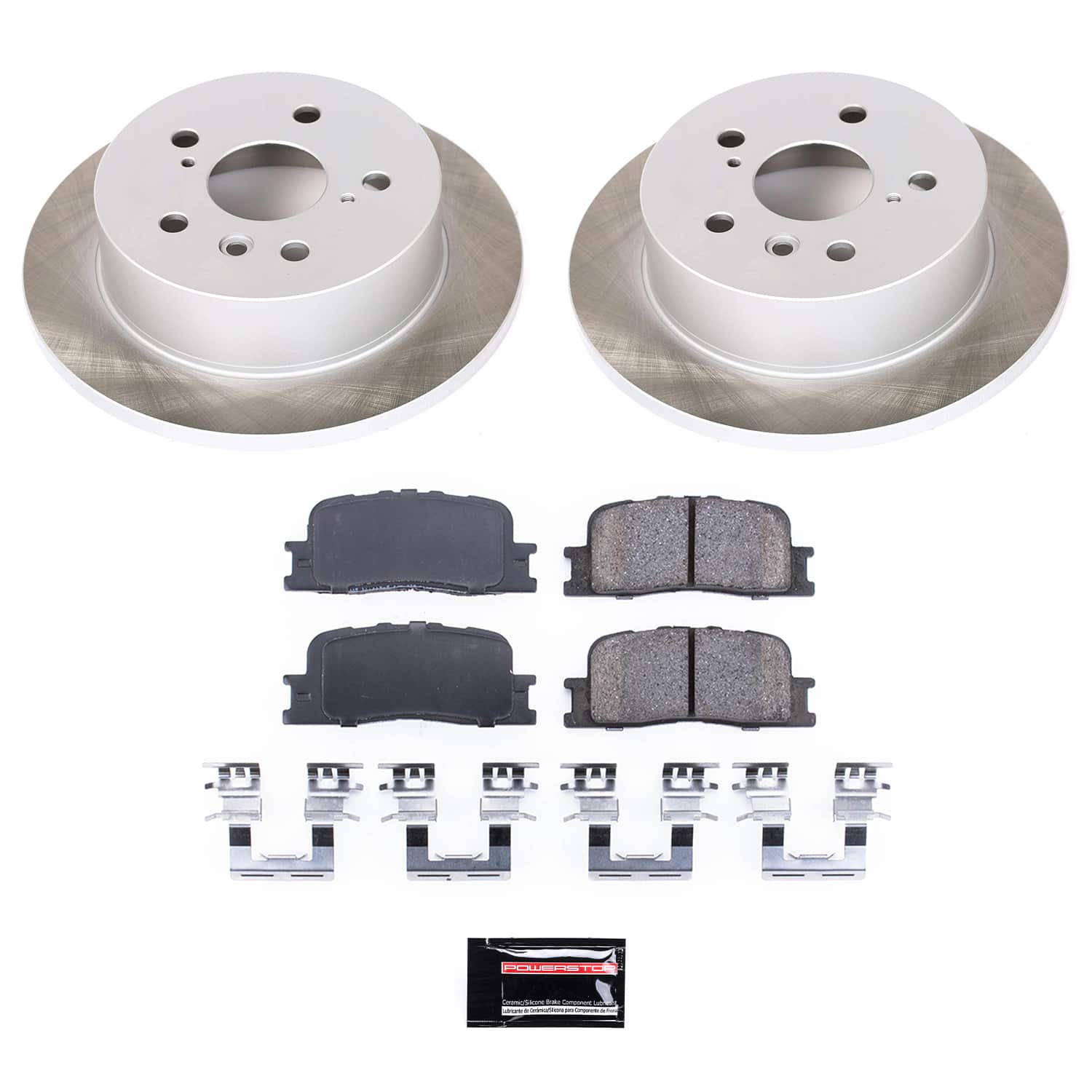 Power Stop SC2418 - Rear Z17 Evolution Pad And Semi-Coated Rotor Kit vehicle fitment brake part