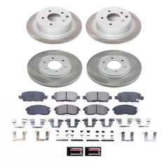 Power Stop SC242 - Front And Rear Z17 Evolution Pad And Semi-Coated Rotor Kit vehicle fitment brake part