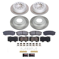 Power Stop SC2422 - Front And Rear Z17 Evolution Pad And Semi-Coated Rotor Kit vehicle fitment brake part