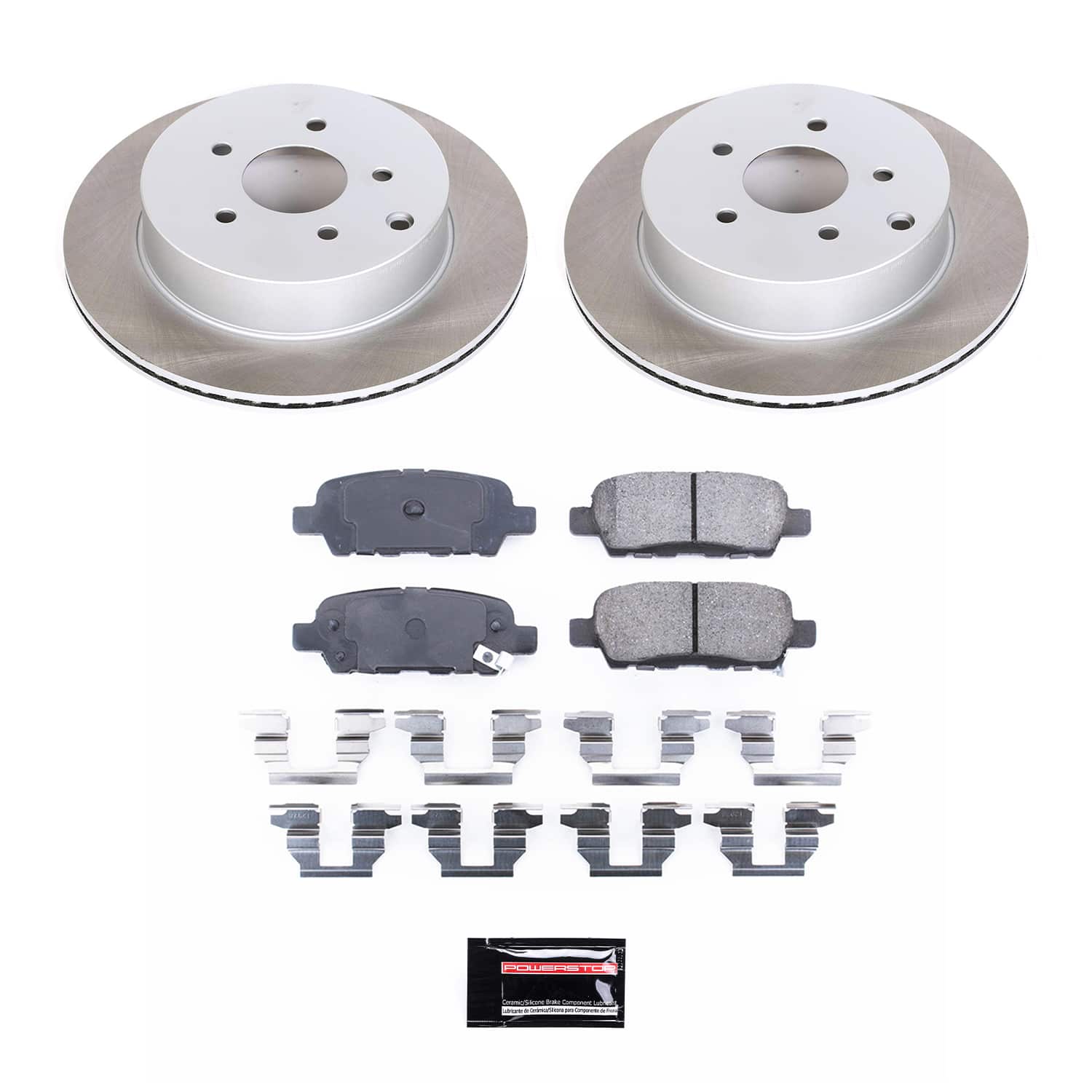 Power Stop SC2427 - Rear Z17 Evolution Pad And Semi-Coated Rotor Kit vehicle fitment brake part