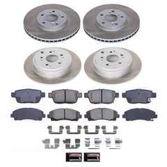 Power Stop SC2430 - Front And Rear Z17 Evolution Pad And Semi-Coated Rotor Kit vehicle fitment brake part
