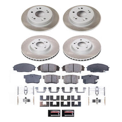Power Stop SC2440 - Front And Rear Z17 Evolution Pad And Semi-Coated Rotor Kit vehicle fitment brake part