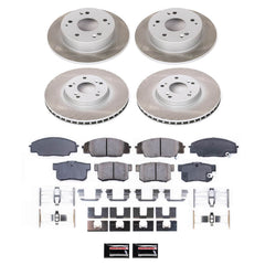 Power Stop SC2441 - Front And Rear Z17 Evolution Pad And Semi-Coated Rotor Kit vehicle fitment brake part