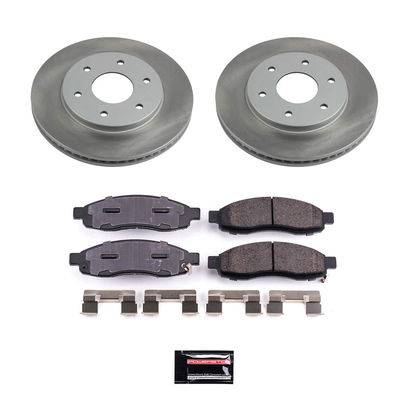 Power Stop SC2442 - Front Z17 Evolution Pad And Semi-Coated Rotor Kit vehicle fitment brake part