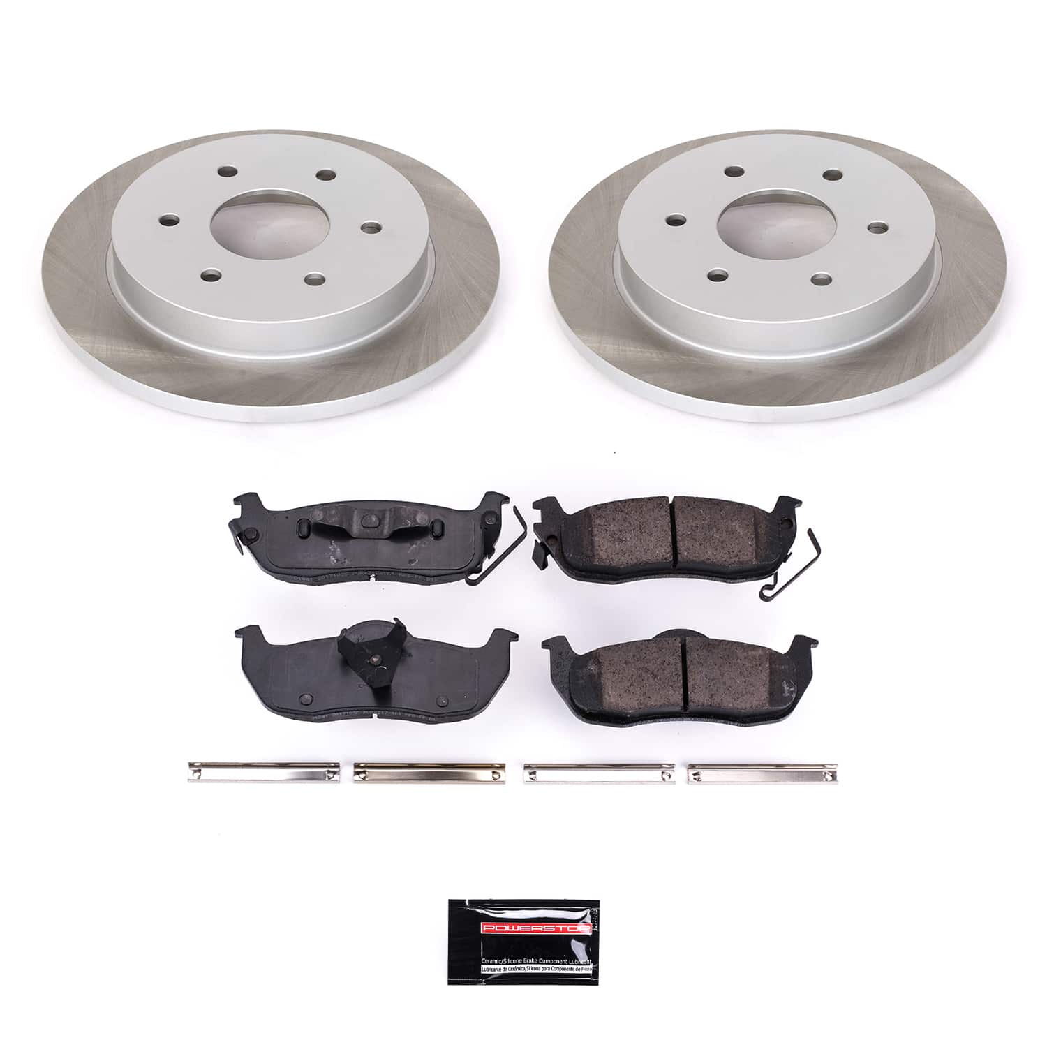 Power Stop SC2445 - Rear Z17 Evolution Pad And Semi-Coated Rotor Kit vehicle fitment brake part