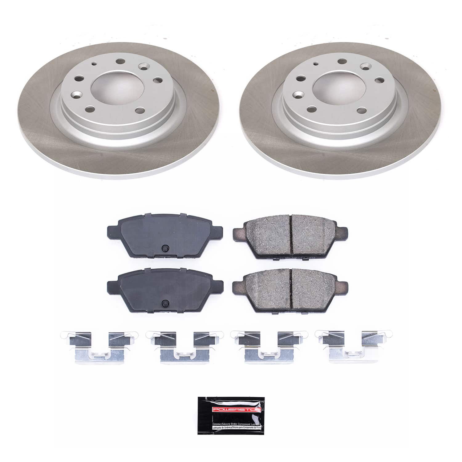 Power Stop SC2450 - Rear Z17 Evolution Pad And Semi-Coated Rotor Kit vehicle fitment brake part