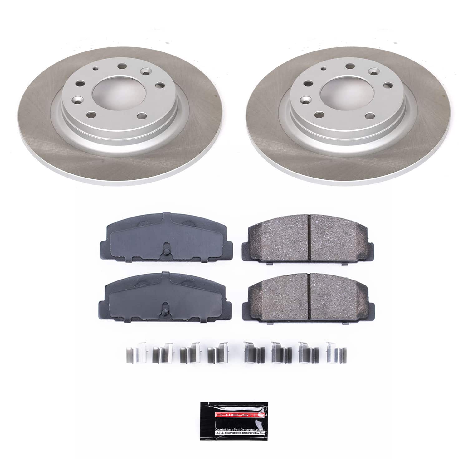 Power Stop SC2452 - Rear Z17 Evolution Pad And Semi-Coated Rotor Kit vehicle fitment brake part