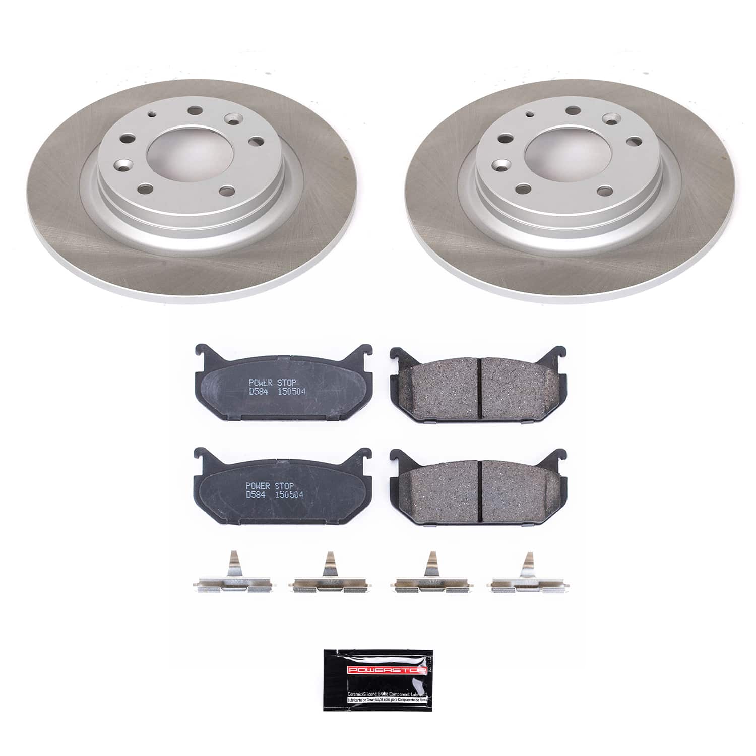 Power Stop SC2453 - Rear Z17 Evolution Pad And Semi-Coated Rotor Kit vehicle fitment brake part
