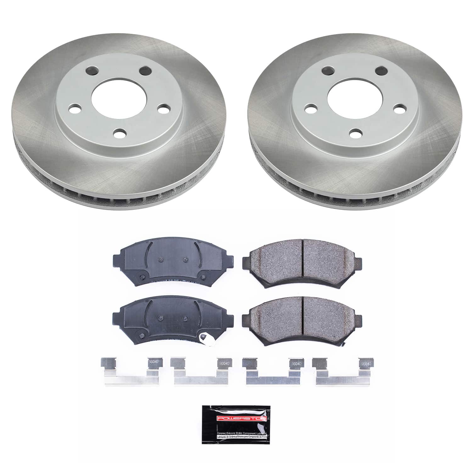 Power Stop SC2553 - Front Z17 Evolution Pad And Semi-Coated Rotor Kit vehicle fitment brake part