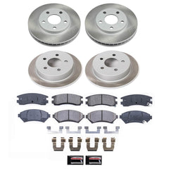 Power Stop SC2554 - Front And Rear Z17 Evolution Pad And Semi-Coated Rotor Kit vehicle fitment brake part