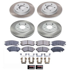 Power Stop SC2556 - Front And Rear Z17 Evolution Pad And Semi-Coated Rotor Kit vehicle fitment brake part