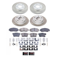 Power Stop SC2557 - Front And Rear Z17 Evolution Pad And Semi-Coated Rotor Kit vehicle fitment brake part