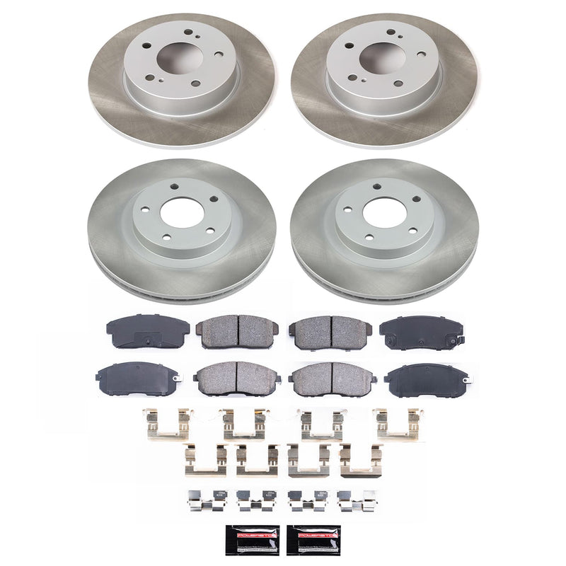 Power Stop SC2706 - Front And Rear Z17 Evolution Pad And Semi-Coated Rotor Kit vehicle fitment brake part