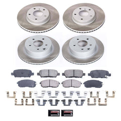 Power Stop SC2710 - Front And Rear Z17 Evolution Pad And Semi-Coated Rotor Kit vehicle fitment brake part