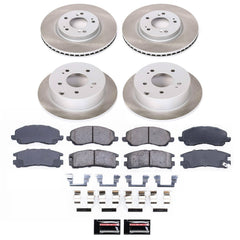 Power Stop SC2711 - Front And Rear Z17 Evolution Pad And Semi-Coated Rotor Kit vehicle fitment brake part