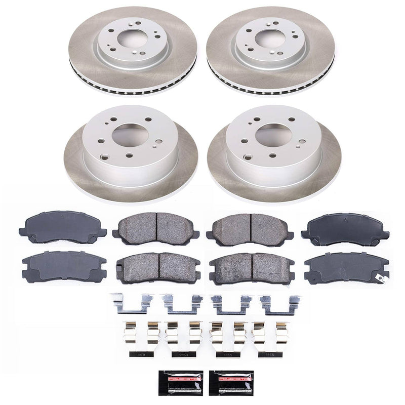 Power Stop SC2711 - Front And Rear Z17 Evolution Pad And Semi-Coated Rotor Kit vehicle fitment brake part