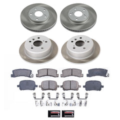 Power Stop SC2713 - Front And Rear Z17 Evolution Pad And Semi-Coated Rotor Kit vehicle fitment brake part
