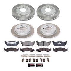 Power Stop SC2721 - Front And Rear Z17 Evolution Pad And Semi-Coated Rotor Kit vehicle fitment brake part