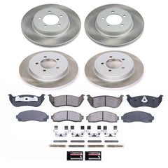 Power Stop SC2722 - Front And Rear Z17 Evolution Pad And Semi-Coated Rotor Kit vehicle fitment brake part