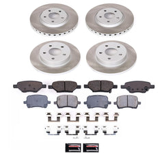 Power Stop SC2731 - Front And Rear Z17 Evolution Pad And Semi-Coated Rotor Kit vehicle fitment brake part