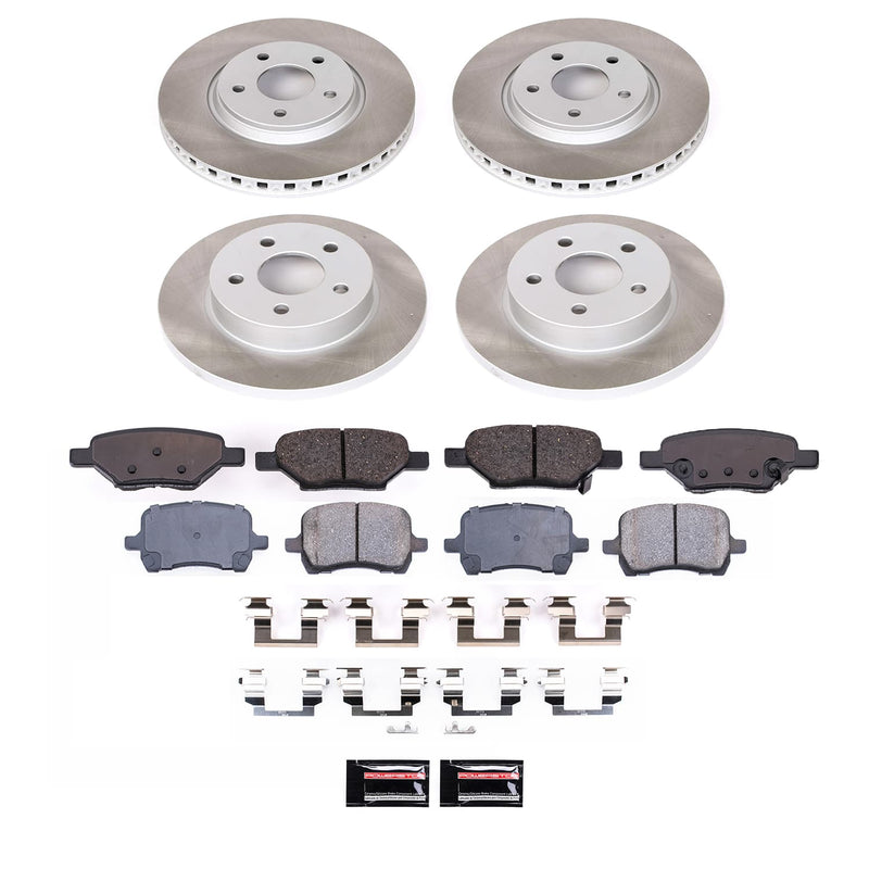 Power Stop SC2731 - Front And Rear Z17 Evolution Pad And Semi-Coated Rotor Kit vehicle fitment brake part
