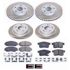 Power Stop SC2742 - Front And Rear Z17 Evolution Pad And Semi-Coated Rotor Kit vehicle fitment brake part