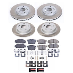 Power Stop SC2743 - Front And Rear Z17 Evolution Pad And Semi-Coated Rotor Kit vehicle fitment brake part