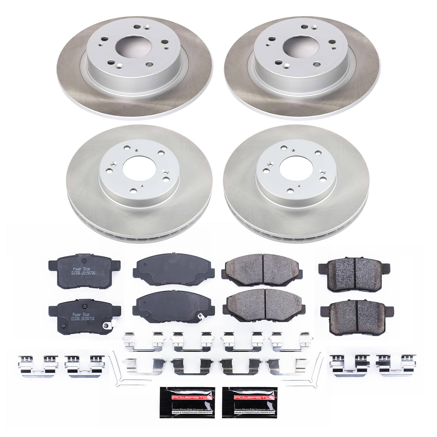 Power Stop SC2744 - Front And Rear Z17 Evolution Pad And Semi-Coated Rotor Kit vehicle fitment brake part