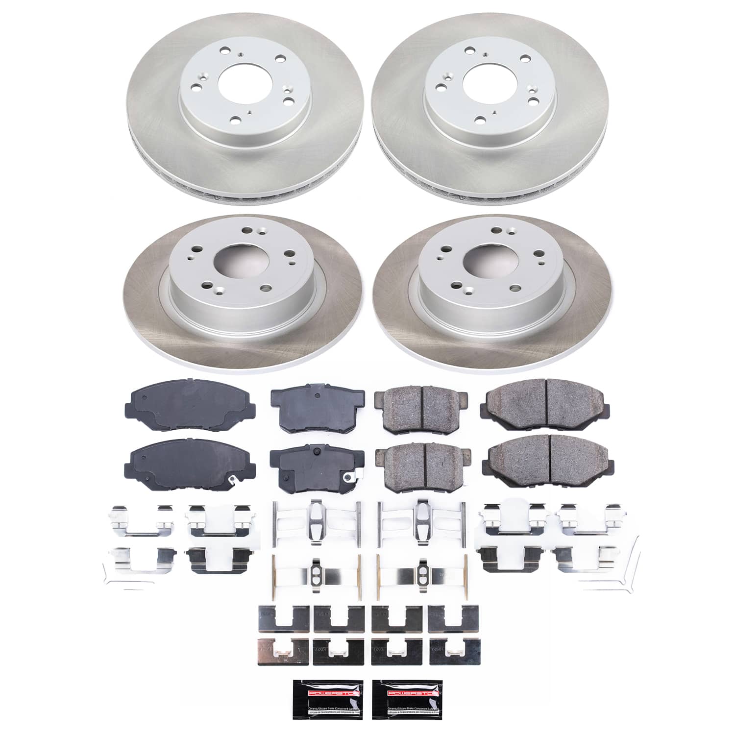 Power Stop SC2745 - Front And Rear Z17 Evolution Pad And Semi-Coated Rotor Kit vehicle fitment brake part