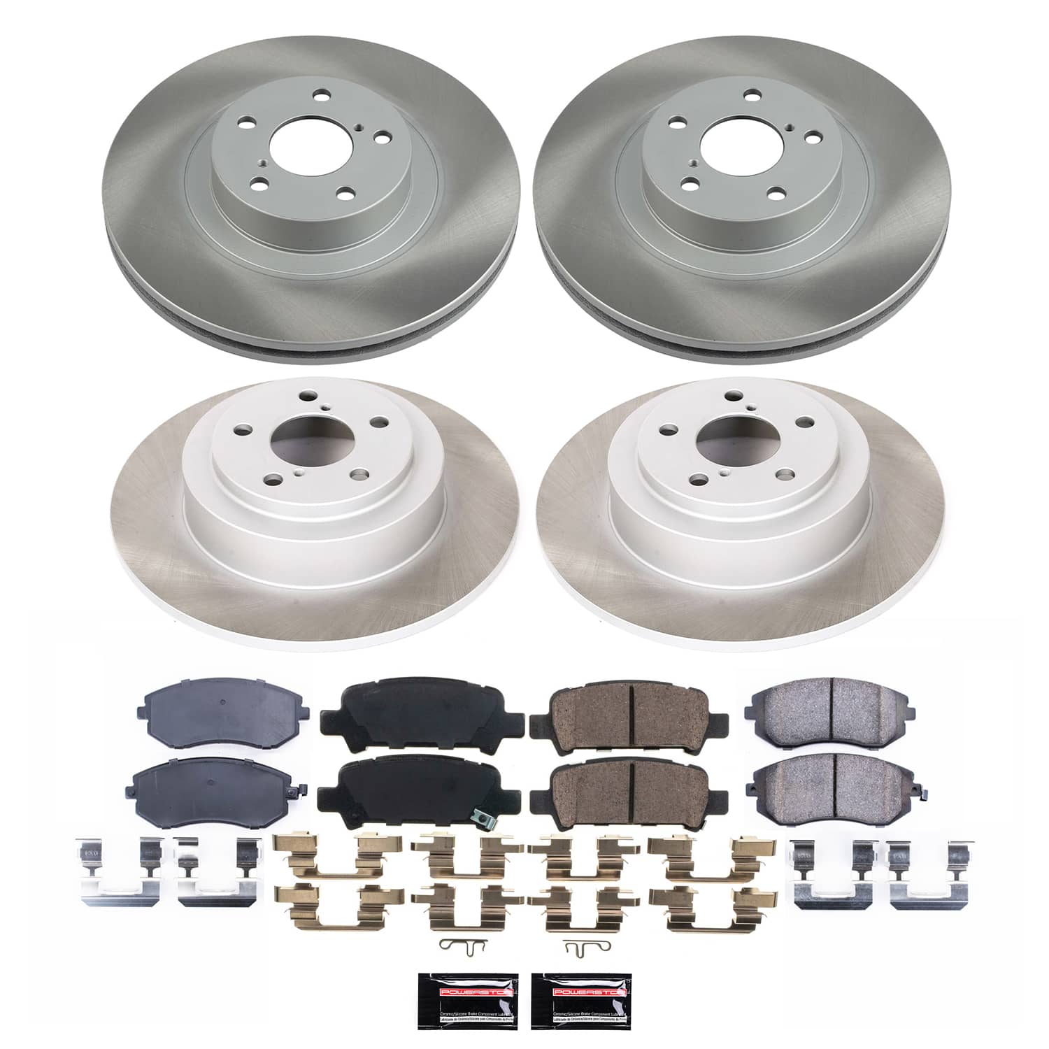 Power Stop SC2748 - Front And Rear Z17 Evolution Pad And Semi-Coated Rotor Kit vehicle fitment brake part