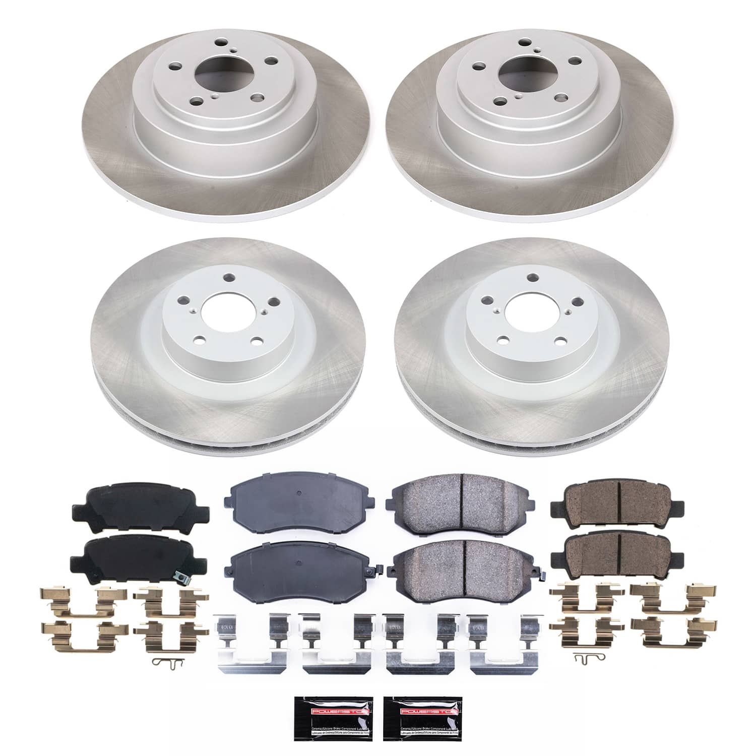 Power Stop SC2751 - Front And Rear Z17 Evolution Pad And Semi-Coated Rotor Kit vehicle fitment brake part
