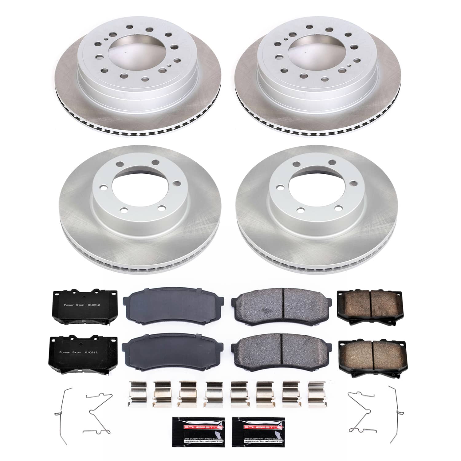 Power Stop SC2756 - Front And Rear Z17 Evolution Pad And Semi-Coated Rotor Kit vehicle fitment brake part