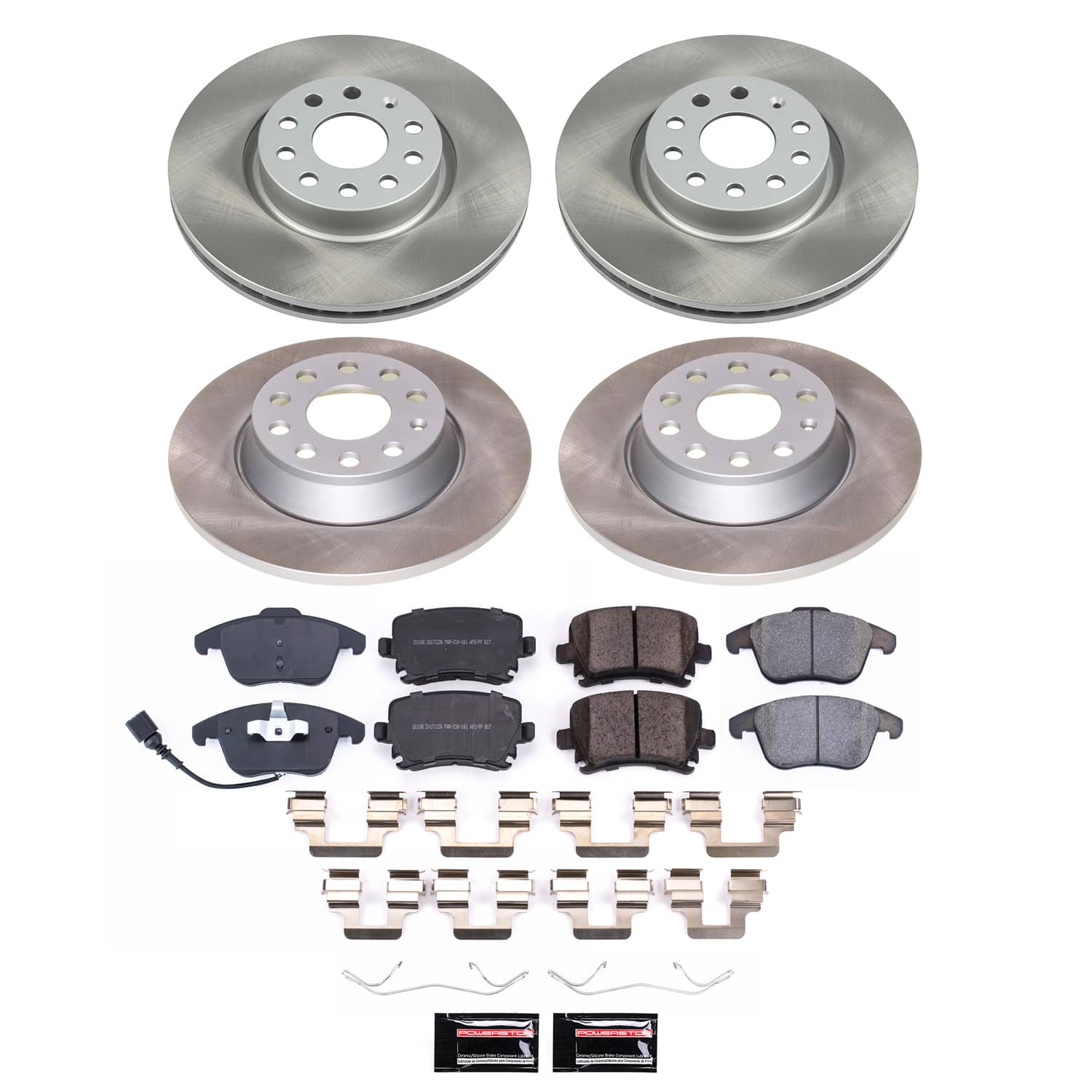 Power Stop SC2757 - Front And Rear Z17 Evolution Pad And Semi-Coated Rotor Kit vehicle fitment brake part
