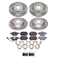 Power Stop SC2757 - Front And Rear Z17 Evolution Pad And Semi-Coated Rotor Kit vehicle fitment brake part