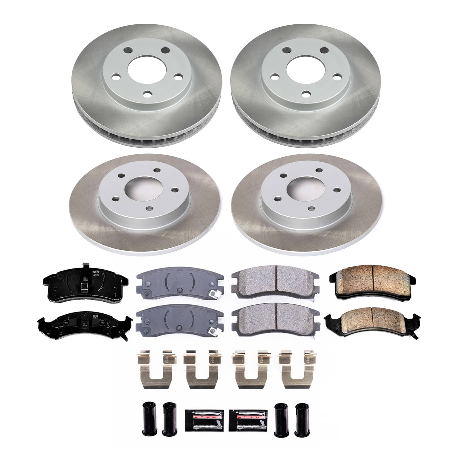 Power Stop SC2760 - Front And Rear Z17 Evolution Pad And Semi-Coated Rotor Kit vehicle fitment brake part