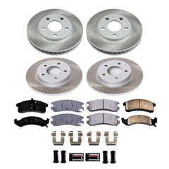 Power Stop SC2760 - Front And Rear Z17 Evolution Pad And Semi-Coated Rotor Kit vehicle fitment brake part