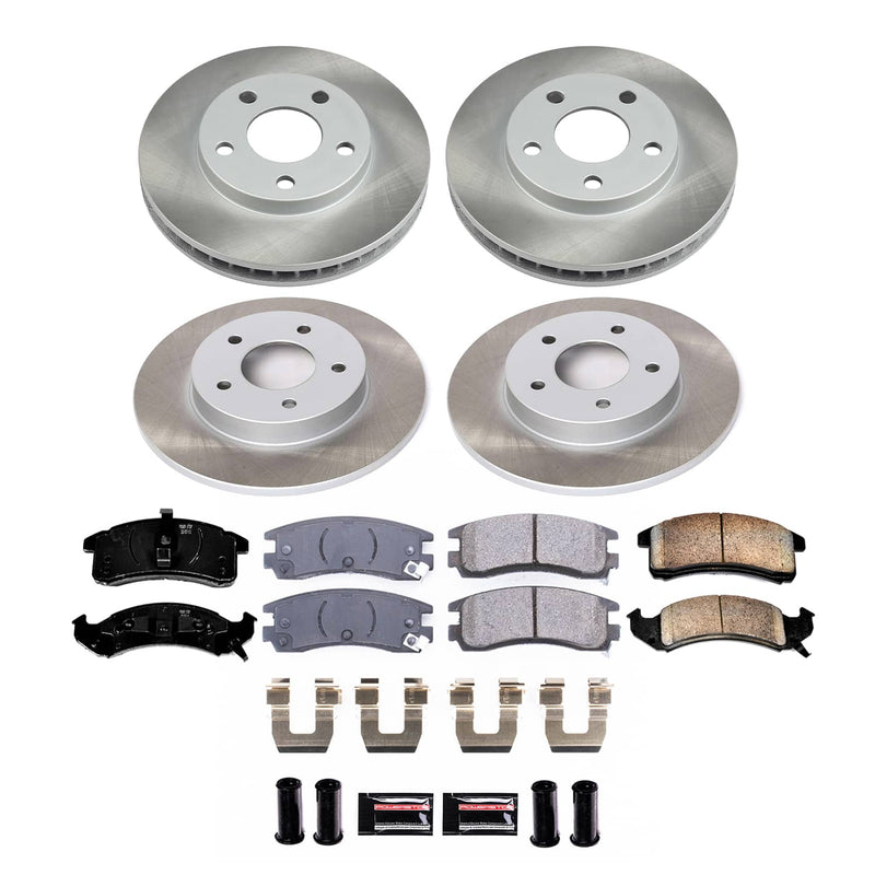 Power Stop SC2760 - Front And Rear Z17 Evolution Pad And Semi-Coated Rotor Kit vehicle fitment brake part