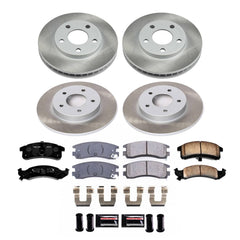 Power Stop SC2761 - Front And Rear Z17 Evolution Pad And Semi-Coated Rotor Kit vehicle fitment brake part