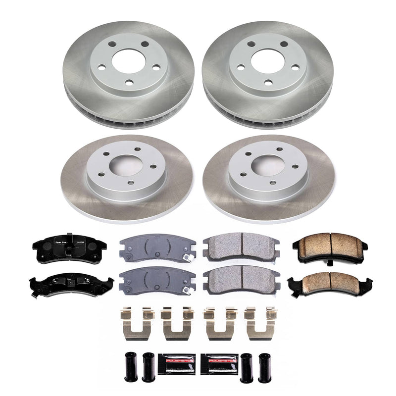 Power Stop SC2761 - Front And Rear Z17 Evolution Pad And Semi-Coated Rotor Kit vehicle fitment brake part