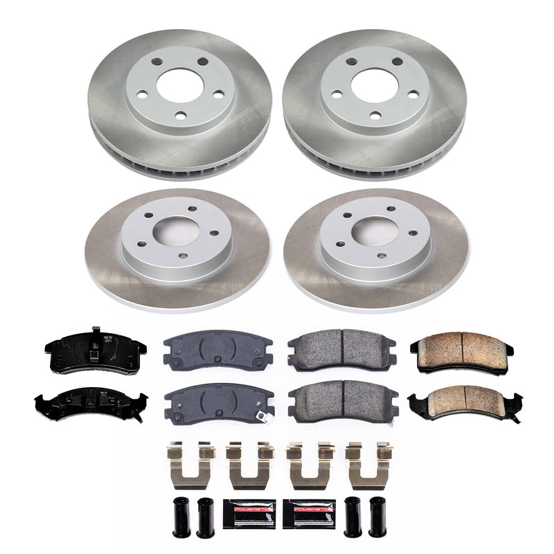 Power Stop SC2762 - Front And Rear Z17 Evolution Pad And Semi-Coated Rotor Kit vehicle fitment brake part
