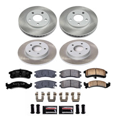 Power Stop SC2763 - Front And Rear Z17 Evolution Pad And Semi-Coated Rotor Kit vehicle fitment brake part