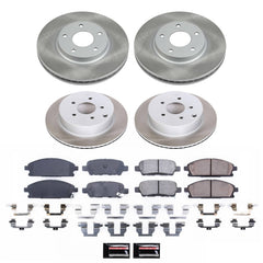 Power Stop SC2766 - Front And Rear Z17 Evolution Pad And Semi-Coated Rotor Kit vehicle fitment brake part