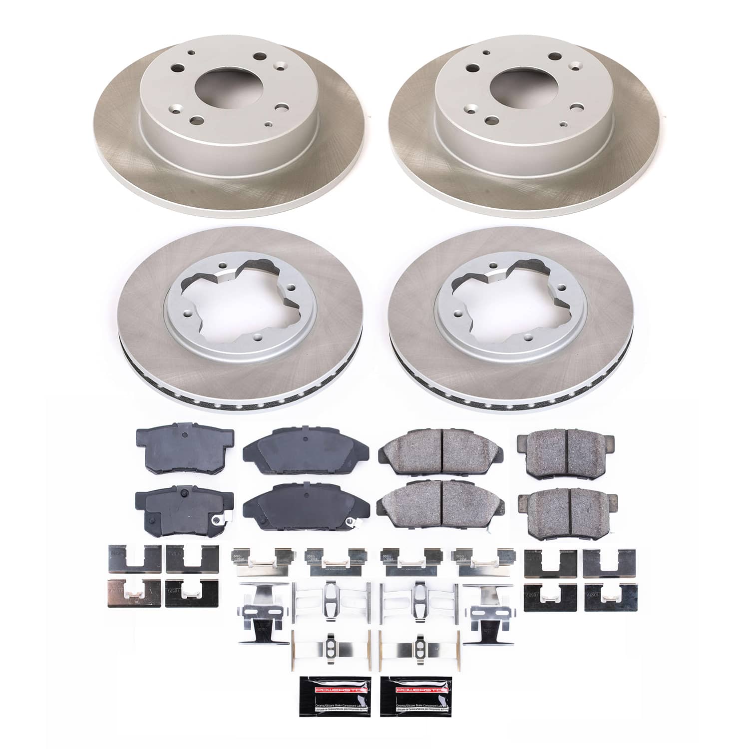 Power Stop SC2773 - Front And Rear Z17 Evolution Pad And Semi-Coated Rotor Kit vehicle fitment brake part