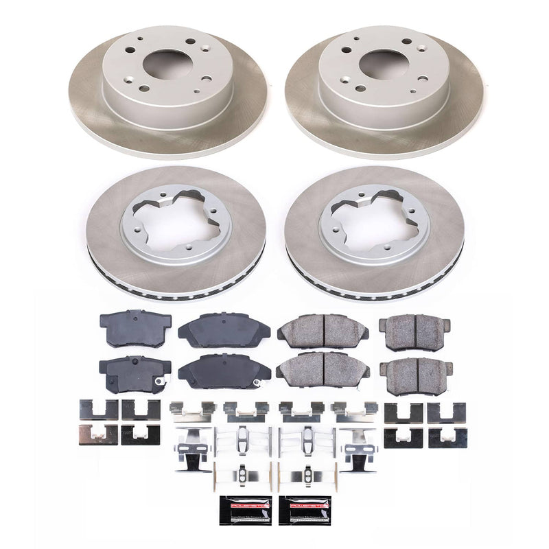 Power Stop SC2773 - Front And Rear Z17 Evolution Pad And Semi-Coated Rotor Kit vehicle fitment brake part