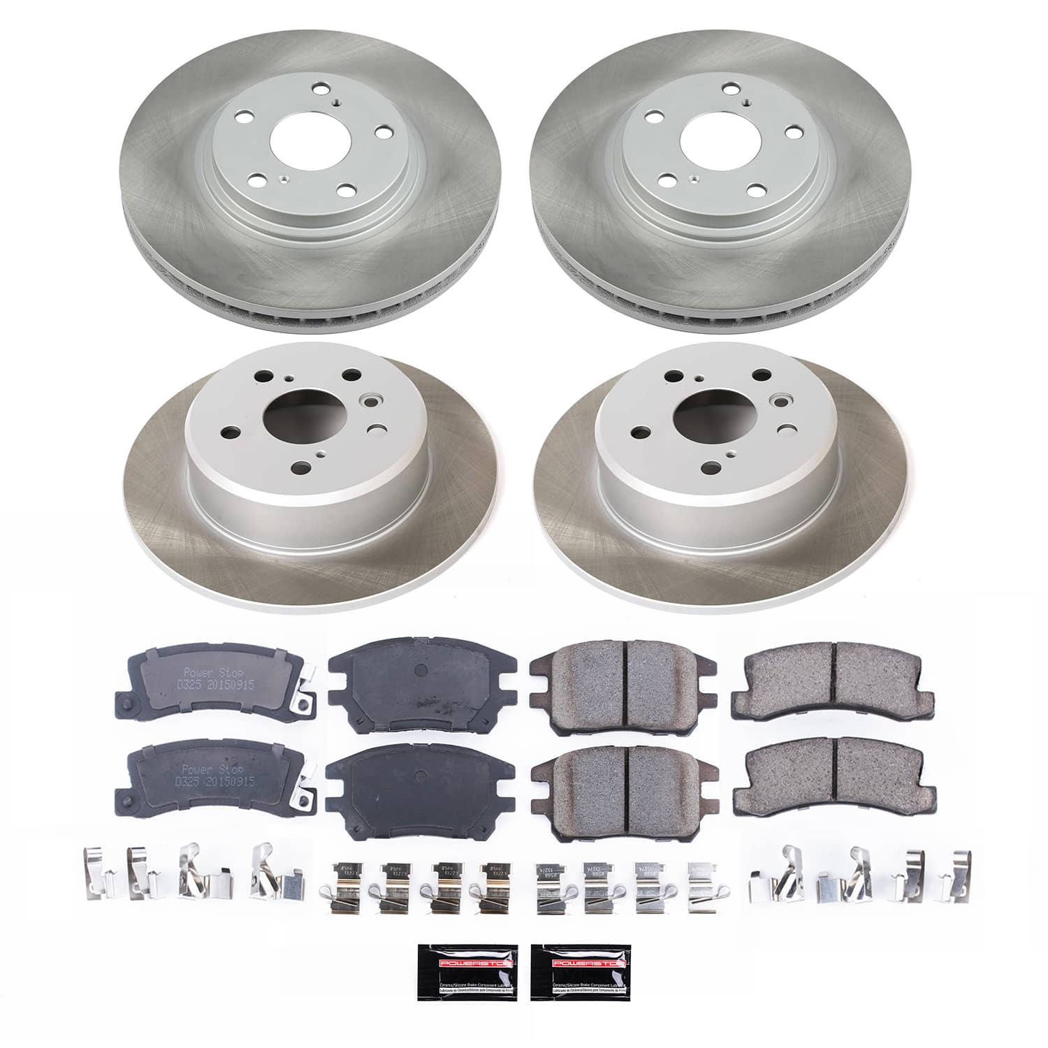 Power Stop SC2775 - Front And Rear Z17 Evolution Pad And Semi-Coated Rotor Kit vehicle fitment brake part