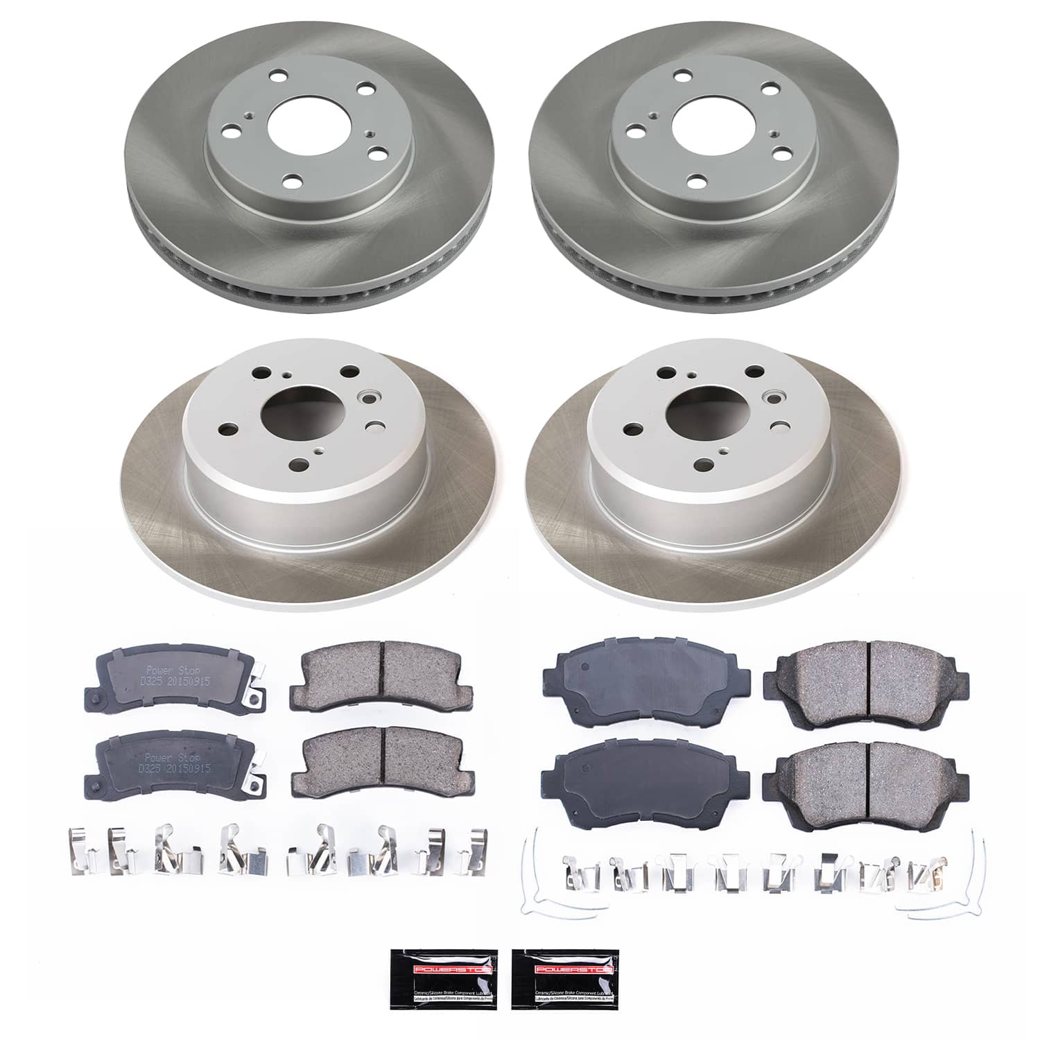 Power Stop SC2776 - Front And Rear Z17 Evolution Pad And Semi-Coated Rotor Kit vehicle fitment brake part