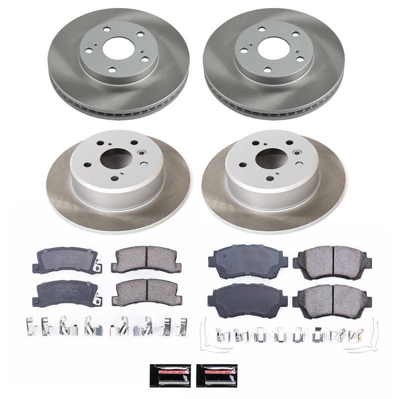 Power Stop SC2776 - Front And Rear Z17 Evolution Pad And Semi-Coated Rotor Kit vehicle fitment brake part